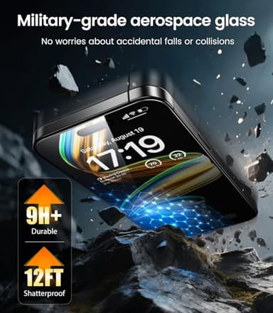 EZ-GLAZ-4 Pack for iPhone 16 Pro Max Screen Protector[6.9"] 9H+ Hardness 12FT Military Grade Shatterproof Long Durable Tempered Glass Film with Flawless Fit Box, HD Clear, Scratch Resistant - Image 4