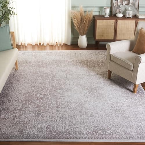 SAFAVIEH Area Rug 9x12 - Reflection Collection - Large - Beige & Cream, Non-Shedding & Easy Cleaning, Ideal for Living Room, Bedroom, Dining Space (RFT670A) - Image 1