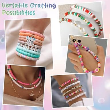 OHOME Stocking Stuffers for Kids - 5300 Clay Beads Bracelet Making Kit,Arts and Crafts for Kids Ages 8-12,Christmas Gifts Crafts Games Toys for 3-10 Year Old Birthday,Travel Essential - Image 2