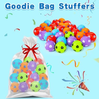 32PCS Fidget Spinner Soccer Balls Sports Birthday Party Favors Bulk for Kids 4-8 8-12 Halloween Goodie Treat Bag Stuffers Classroom Treasure Toys Carnival Prizes Pinata Fillers Mini Return Gifts - Image 4