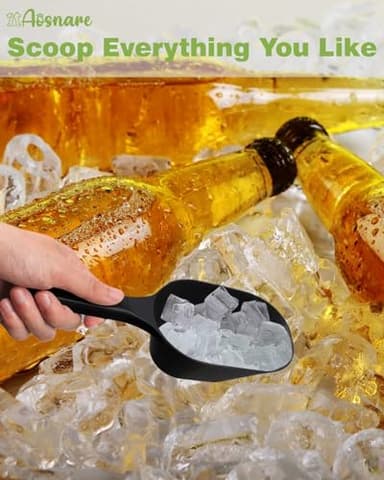 Aosnare 2 PACK Dog Food Scoop,1 Cup Capacity Pet Food Scoop With Measuring Lines For Dog, Puppy and Cat (Black) - Image 7