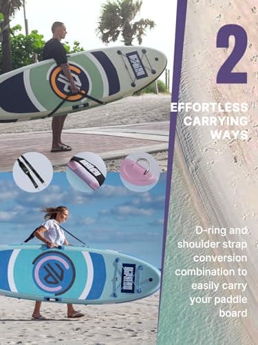 Niphean（Ultra-Light）Inflatable Paddle Board with (Beginner Friendly) StabilTrac Fin and Durable SUP Accessories, 10' Stand Up Paddle Boards for Adults & Youth, Versatile Yoga Paddle Board, Gift Ideas - Image 5