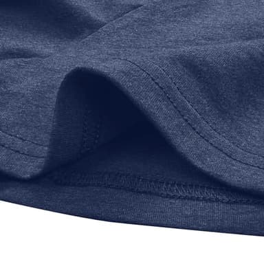 SELECTEES Women God is Still Tee Cute Graphic T Shirts Heather Navy X-Large - Image 4