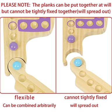 Grhonior Marbles and Jokers Board Game Pegs and Jokers Real Solid Wood (Pine) Game Board Wooden for 2-8 Players 8 Game Boards 8 Colors 40 Marbles 4 Boxes Card - Image 4