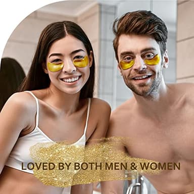 Taimand Under Eye Patches (30 Pairs), 24K Gold Under Eye Mask for Puffy Eyes, Dark Circles,Bags and Wrinkles with Collagen,Relieves Pressure and Reduces Wrinkles,Revitalises and Refreshes Your Skin - Image 6