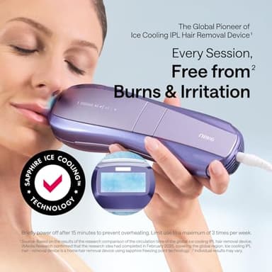 Ulike Air 10 IPL Hair Removal Device Set, Laser Hair Removal for Women and Men, Featured With Dual-Light, SkinSensor, SHR Mode*, 65°F Ice-cooling For Nearly Painless Hair Removal, Gift for Smooth Skin - Image 2