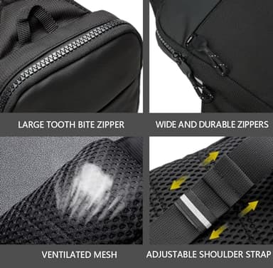 Mini Sling Bag for Men Women, Waterproof Utility Crossbody Backpack Chest Bag for Hiking Travel Sports Running - Image 8