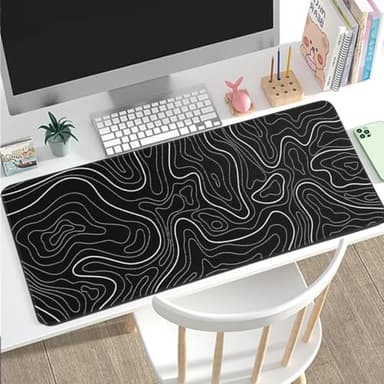 Large Mouse Pad for Desk - Gaming Mouse Pad with Non-Slip Base Stitched Edges, Desk Mat Desk Pad for Keyboard and Mouse - Image 7