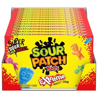SOUR PATCH KIDS Extreme Sour Soft & Chewy Candy, Bulk Candy, 12 - 3.5 oz Boxes - Image 11