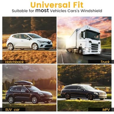 Car Windshield Sun Shade - Foldable Car Sun Shade Windshield for Front Window, Reflector Sunshade Offers Ultimate Protection for Cars Interior (55.2 x 31.5 in) - Image 7