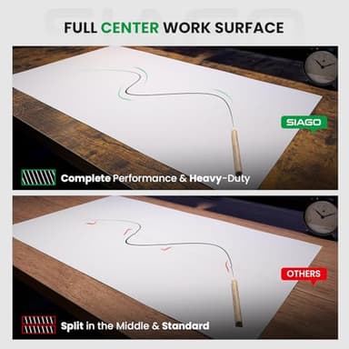 SIAGO Electric Standing Desk Adjustable - 48 x 24 Inch Sit Stand up Desk with Cable Management - 3 Memory Preset Adjustable Height Table - Image 5