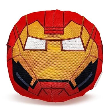Marvel Comics Dog Toy, Iron Man Face Pet Toy, Ballistic Nylon Plush - Image 1