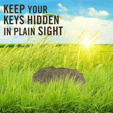 RamPro Hide-a-Spare-Key Fake Rock - Looks & Feels like Real Stone - Safe for Outdoor Garden or Yard, Geocaching (1) - Image 6