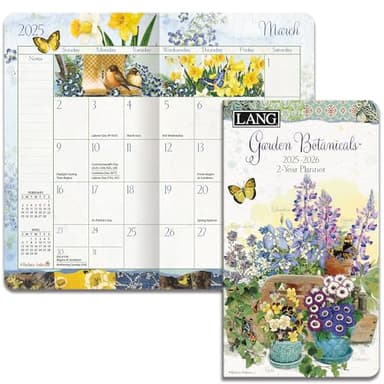 Lang, Garden Botanicals 2025 2 Year Pocket Planner by Barbara Anderson - Image 1