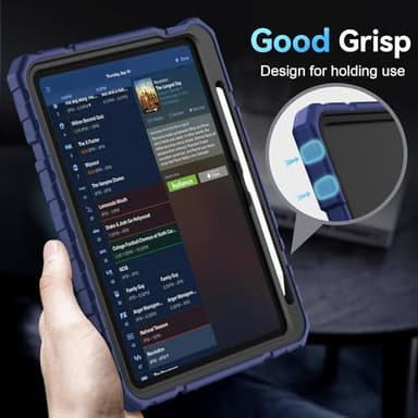 Grifobes for iPad A16 Case 11th Generation 11 inch 2025 / iPad 10th Generation Case 10.9 inch 2022, Heavy Duty Military Grade Shockproof Cover with Pencil Holder for i Pad 11/10 Gen (Navy Blue) - Image 7