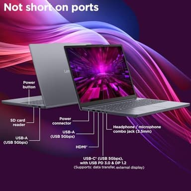 Lenovo 15" Laptop Computer, IdeaPad Slim 3 for Business & Home, Intel 10-Core i7-13620H (Beat Ultra 7 255U), 16GB DDR5 RAM, 512 PCIe SSD, FHD+, WiFi 6, Bluetooth 5.2, Type-C, Luna Grey, Windows 11 Pro - Image 5