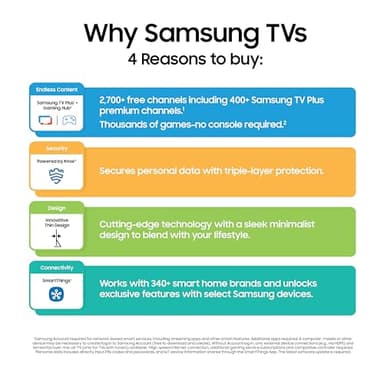 Samsung 50-Inch Class Crystal UHD U8000F 4K Smart TV (2025 Model) Endless Free Content, Crystal Processor 4K, MetalStream Design, Knox Security, Alexa Built-in - Image 6