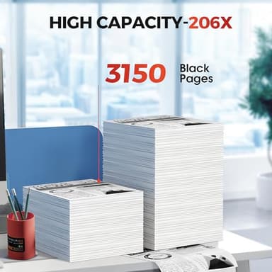 206X Toner Cartridges 2 Black - High Yield Replacement for HP 206X 206A Toner Cartridge Work with HP Color Laserjet Pro MFP M283fdw M283cdw M255dw M283 | 2 Pack for HP 206X Black W2110X W2110A Toner - Image 3