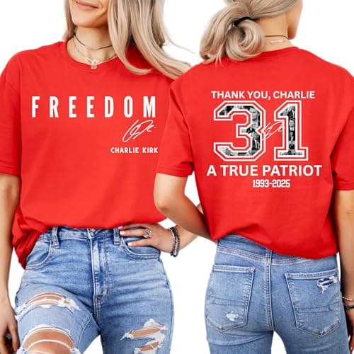 Charlie Kirk Shirt, Political Support T-Shirt & Sweatshirt – Justice for Charlie Kirk Graphic Tee, Patriotic Republican American Top, True Patriot Outfit Freedom shirt - Image 1