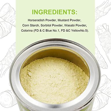 Soeos Wasabi Powder 8oz (227g), Premium Wasabi Powder for Sushi and Sashimi - Image 6