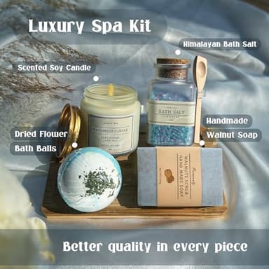 Get Well Soon Gift Baskets - 12PC Care Package for Women After Surgery, Birthday, Sympathy & Grief Gifts (Grayish) - Image 6