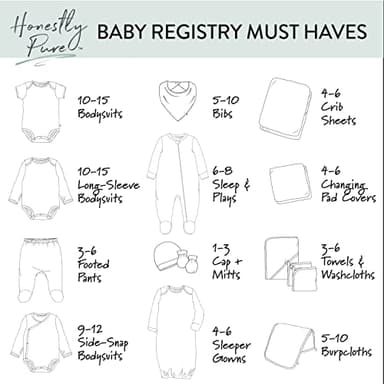HonestBaby 10-Pack Long Sleeve Bodysuits One-piece 100% Organic Cotton for Infant Baby Boys, Girls, Unisex , Honestly Pure White, 24 Months - Image 4