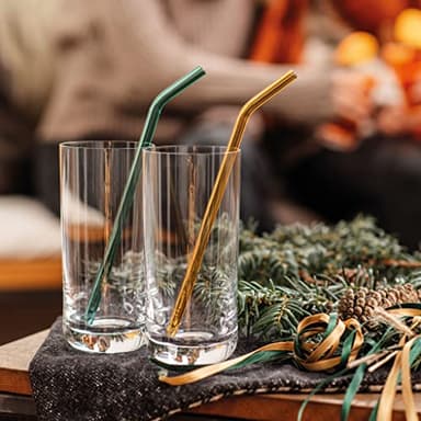 Villeroy & Boch La Divina Longdrink Glass, Set of 4, Tall Glass for Water/Cocktails, 14.75 oz, Crystal - Image 2