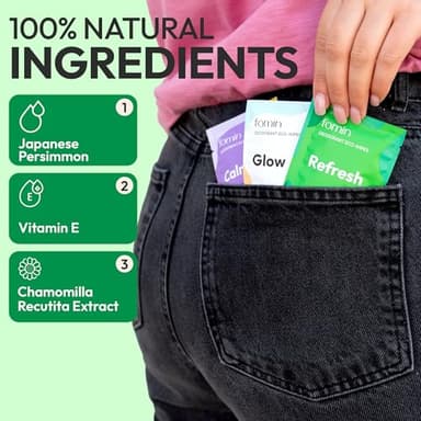 FOMIN Travel Deodorant Wipes - 50 Count - Variety Pack - pH Balanced, Hypoallergenic Mini Deodorant Wipes For Women and Men - Plastic-Free, Individually Wrapped Underarm & Body Wipes - Image 4