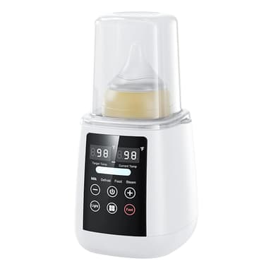 Bottle Warmer, 10-in-1 Fast Heating Bottle Warmer with Accurate Temp Control, Defrost, Sterilize, Keep Warm & Food Heating, for All Bottles, Breastmilk & Formula, with Night Light & LED Display - Image 1