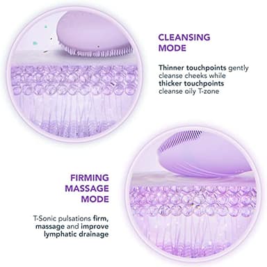 FOREO LUNA 4 go Face Cleansing Brush & Firming Massager - Premium Face Care - Enhances Absorption - Simple Skin Care Tools - For All Skin Types - Lavender - Image 5