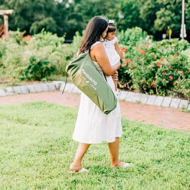 Baby Delight Go with Me Venture Portable Chair | Indoor and Outdoor | Sun Canopy | 3 Child Growth Stages | Moss Bud Green - Image 6