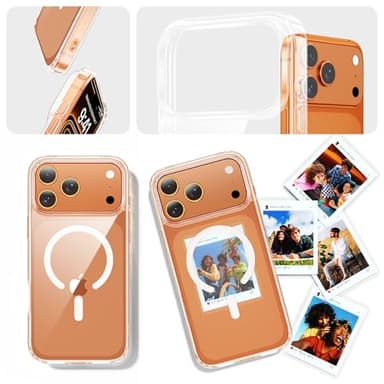 toushion 3 in 1 for iPhone 17 Pro Case Clear,Fits MagSafe, Not Yellowing, Screen Protector*1 Camera Lens Protector*1, Military-Grade Protection for Phone Cover 6.3 inch - Image 7