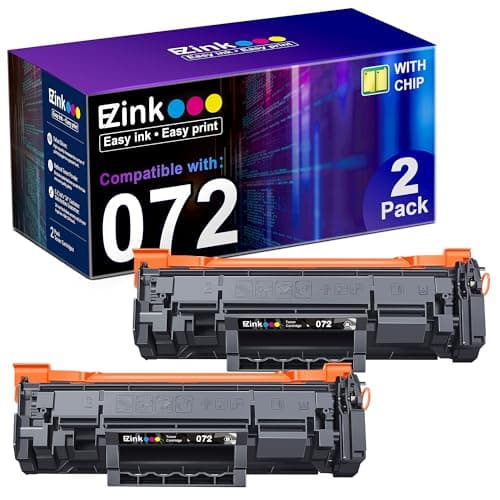 E-Z Ink 072 Toner Cartridge Compatible for Canon 072 Toner CRG072 CRG-072H Toner Cartridge for Canon ImageCLASS MF284dw MF287dw MF289dw LBP172dw Series Printer (2 Black) - Image 1