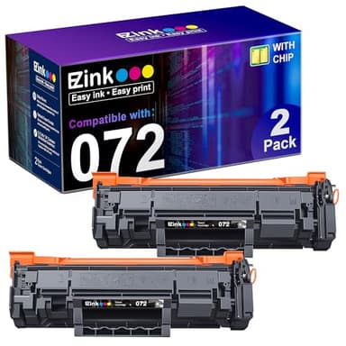 E-Z Ink 072 Toner Cartridge Compatible for Canon 072 Toner CRG072 CRG-072H Toner Cartridge for Canon ImageCLASS MF284dw MF287dw MF289dw LBP172dw Series Printer (2 Black) - Image 1