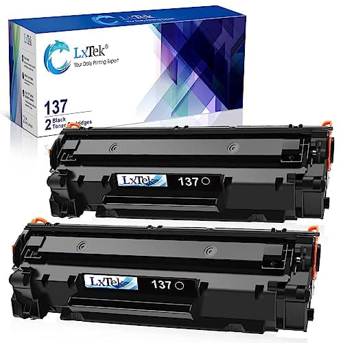 LxTek Compatible Toner Cartridge Replacement for Canon 137 Black Toner Cartridge 137 CRG137 to Use with Imageclass D570 MF232w MF242dw MF240 MF230 MF216n MF236n(2 Pack, 137 Black) - Image 1