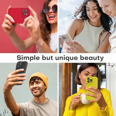 LOVE 3000 Designed for iPhone 16 Pro Case, Premium Silicone with [Soft Anti-Scratch Microfiber Lining] Shockproof Protective Phone Case for Men Women Girls 6.3", Black - Image 2