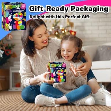 FUNZBO 4.3in Paint Your Own Dinosaur Lamp Kit - Halloweens Arts and Crafts Supplies Painting Kit for Kids Teens, DIY Night Light Dinosaur Toys for Boys Girls 3 4 5 6 7 8 9 10 11 12 13 Birthday Gifts - Image 7