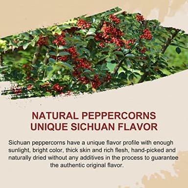 52USA Sichuan Peppercorn, Szechuan Peppercorns(4OZ), Authentic Szechuan Red Peppercorn, Less Seeds, Strong Flavor, Whole Sichuan Red Peppercorns, Tingly Numbness, Key for Mapo Tofu and Sichuan Dishes - Image 2