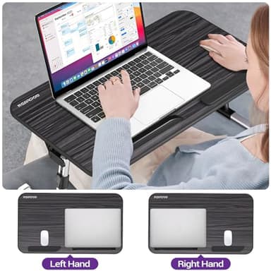 Nearpow Laptop Bed Tray Table, Adjustable Laptop Bed Stand, Portable Standing Table with Foldable Legs, Foldable Lap Tablet Table for Sofa Couch Floor - Medium Size - Image 2