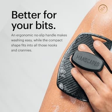 MANSCAPED® The Body Buffer Premium Silicone Scrubber for Nourishing, Cleaning & Exfoliating Your Skin - Lather Boosting Bristles with Ergonomic No-Slip Handle, Long-Lasting & Easy to Clean (1-Pack) - Image 4