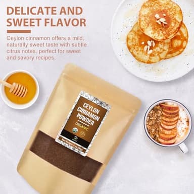 Soeos Organic Ceylon Cinnamon Powder 2 Ounce, Pure Ground Cinnamon from Sri Lanka, Perfect for Baking, Cooking and Beverages - Image 5
