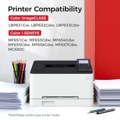 067 067H Toner Cartridge Set 4-Pack MF656Cdw MF654Cdw High Yield Replacement for Canon 067 067H Compatible for Color imageCLASS LBP632Cdw LBP633Cdw MF652Cdw MF653Cdw Printer Black Cyan Magenta Yellow - Image 2