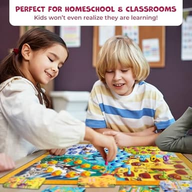 Number Hunter Math Board Game – Addition & Subtraction Adventure for Kids Ages 4-8 – Fun Educational STEM Game for Kindergarten, 1st-3rd Grade, Homeschool & Family Game Night - Image 6