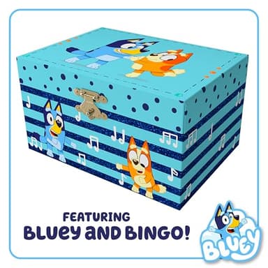 Mini Treasures Bluey Jewelry Box for Girls - Musical Jewelry Box with Spinning Figurine, Bluey Toys for Kids Ages 3-5 - Plays Bluey Theme Song - 6 x 4.7 x 3.5 in - Image 7