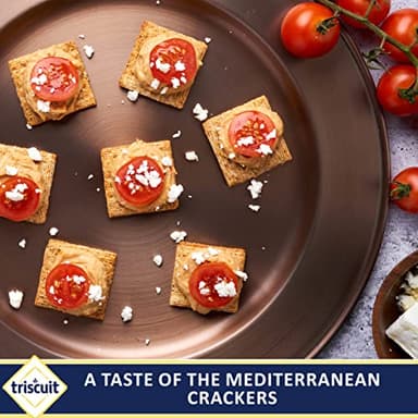 Triscuit Fire Roasted Tomato & Olive Oil Whole Grain Wheat Crackers, Lunch Snacks, Bulk Snack Crackers, 6 - 8.5 oz Boxes - Image 13