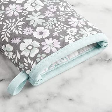 Martha Stewart Printed Mini Oven Mitt Set, 5.5"x8", Ditsy Floral - Image 4