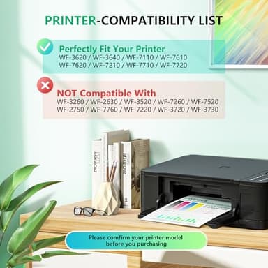 252XL Ink Cartridge Remanufactured for Epson 252XL 252 XL T252XL Combo Pack to use for Epson Workforce WF-7110 WF-7720 WF-7710 WF-3620 WF-3640 Printer(2 Black, 1 Cyan, 1 Magenta, 1 Yellow) 5 Pack - Image 2