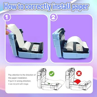 ESOXOFFORE Instant Print Camera for Kids, Christmas Birthday Gifts for Girls Boys, HD Digital Video Cameras for Toddler, Portable Toy for 4 5 6 7 8 9 10 Year Old Girl with 32GB SD Card-Purple - Image 7