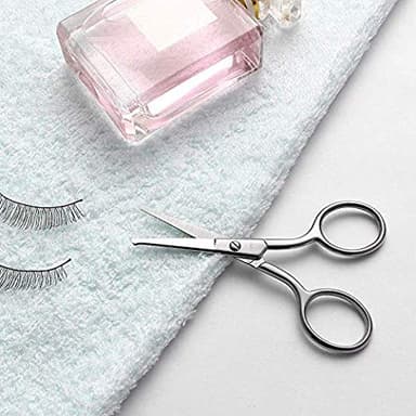 LIVINGO Premium Manicure Rounded Tip Scissors Multi-purpose Stainless Steel Cuticle Pedicure Beauty Grooming Kit for Nail, Eyebrow, Eyelash, Dry Skin, Nose Hair 3.5 inch - Image 6