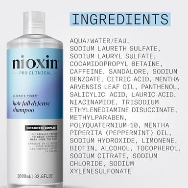 Nioxin Hair Fall Defense Shampoo | Activates Hair Follicles for Visibly Less Hair Loss | With Niacinamide, Caffeine, Lauric Acid, and Sandalore | 33.8 Fl Oz. - Image 6
